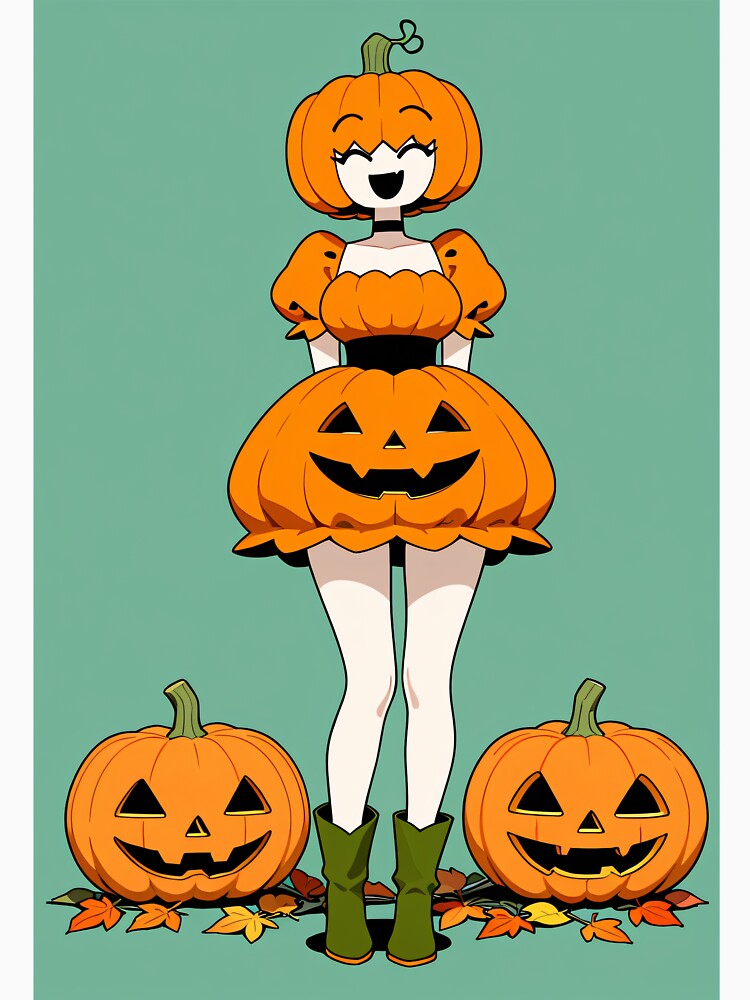 Pumpkin Patch Anime Girl by Sophia-Ltd