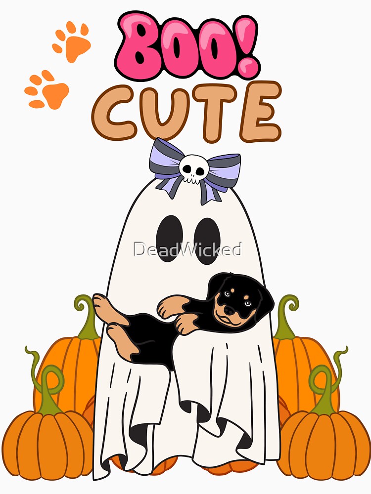 Boo Cute Girl Ghost and her puppy by DeadWicked