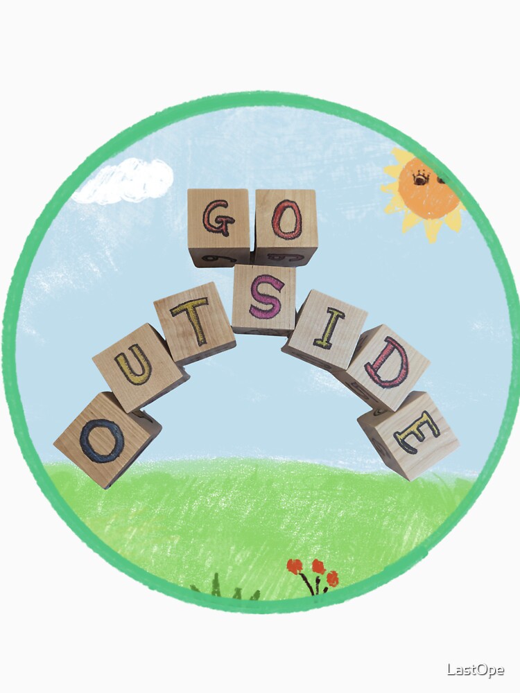 Go Outside Wooden Blocks Circle by LastOpe