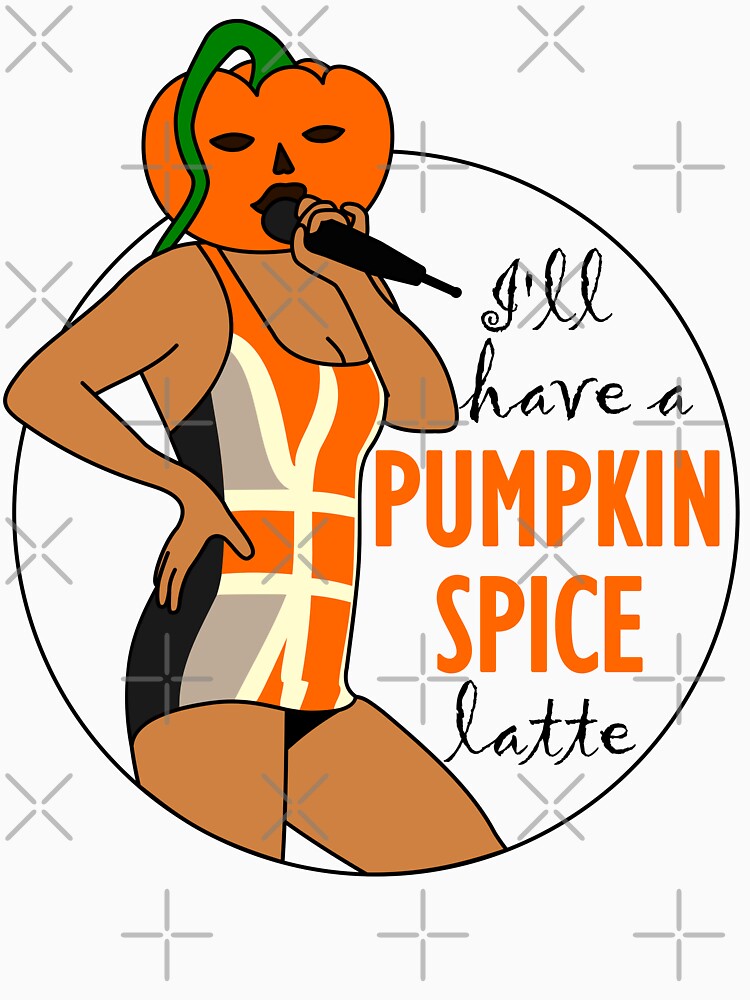 Anthropomorphic pumpkin-headed character singing into microphone. by Veebee-S