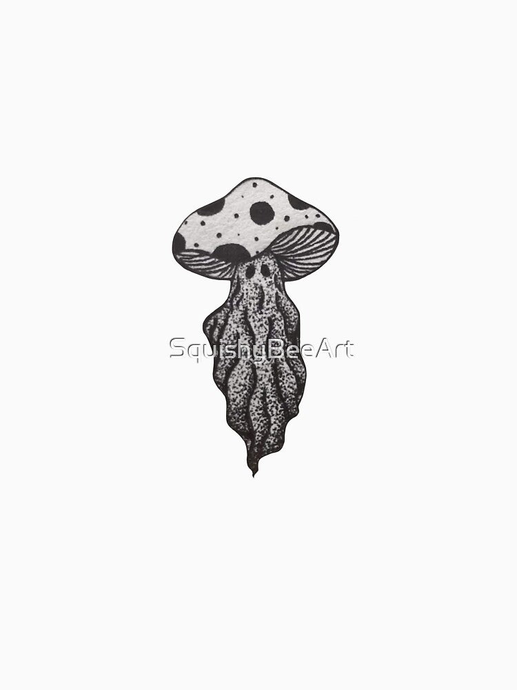 Spooky Mushroom Ghost by SquishyBeeArt