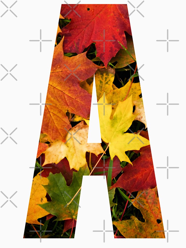 Autumn Leaves Letter A by PCollection