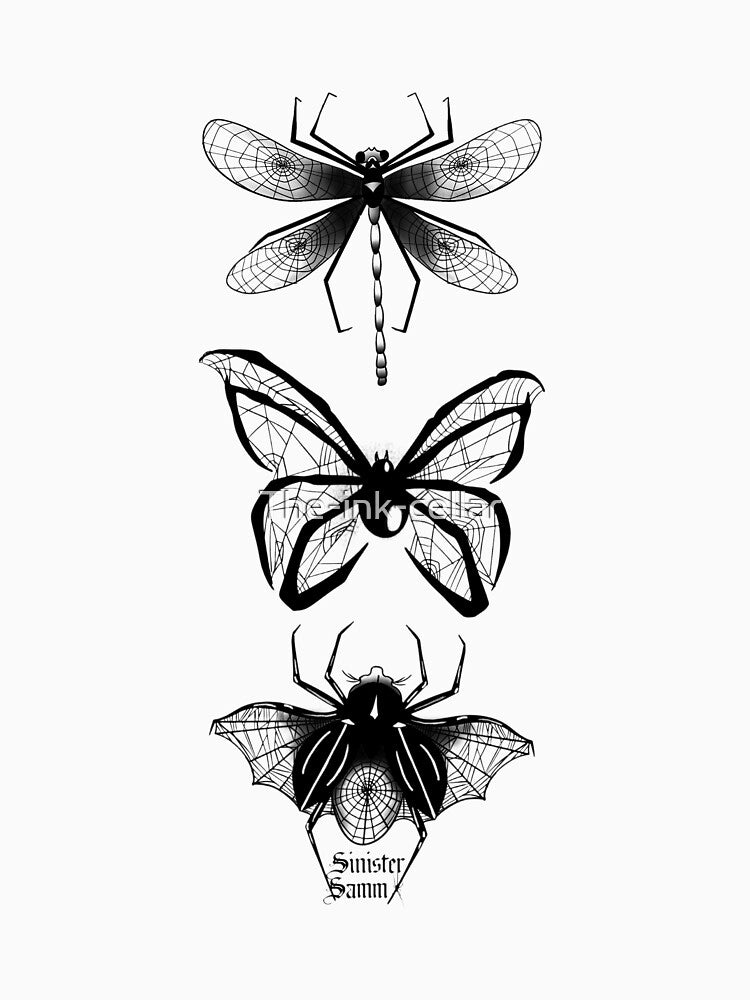 Winged webs by The-ink-cellar