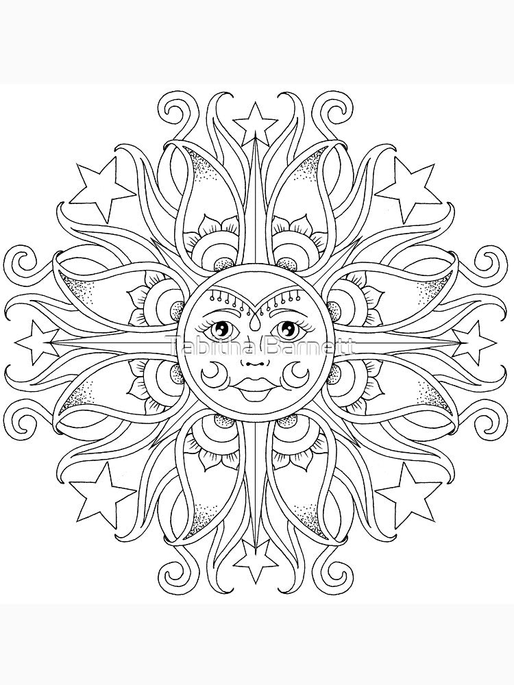 Celestial Sun by Tabby's Tangled Art