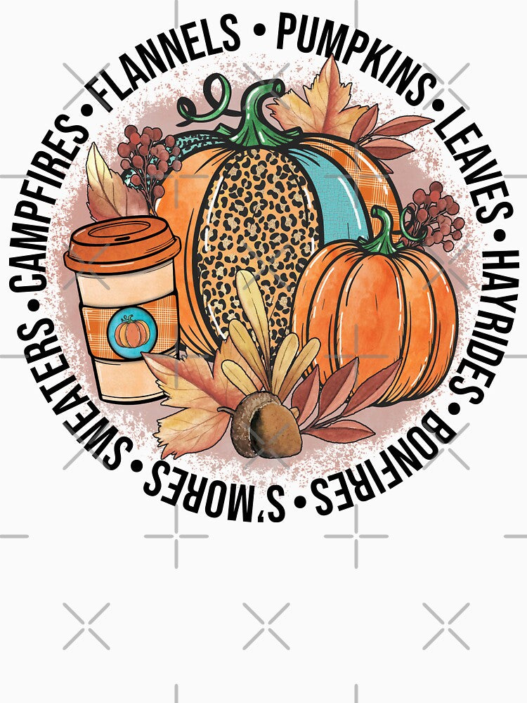 Campfires, flannels, pumpkins, leaves, hayrides by VytisPrints