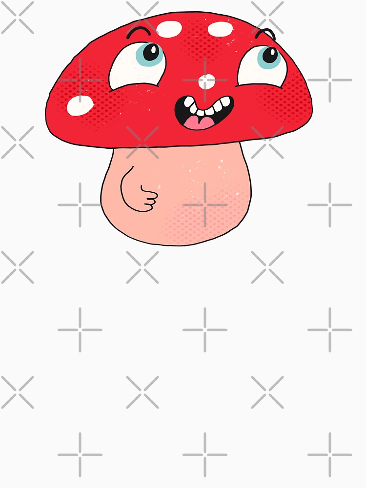Nervous Nash the Funny Toadstool (Butterscotch) by yellowflowerhut
