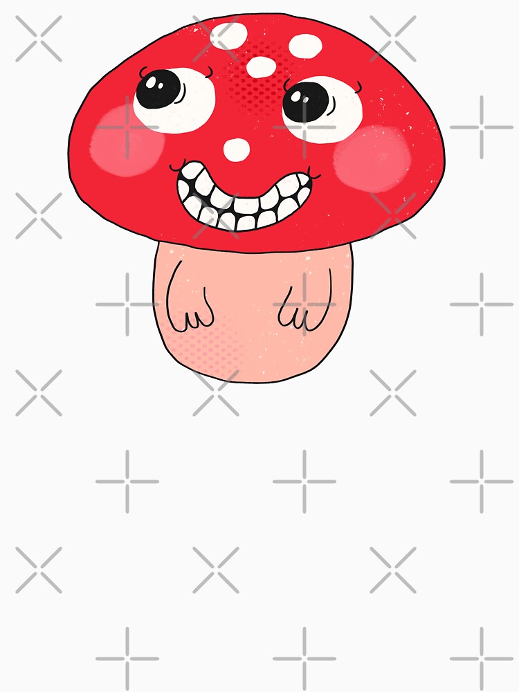 Naughty Spotty the Funny Toadstool (Apricot) by yellowflowerhut