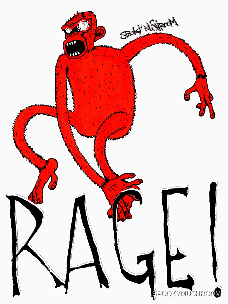 RAGE MONKEY by SPOOKYMUSHROOM