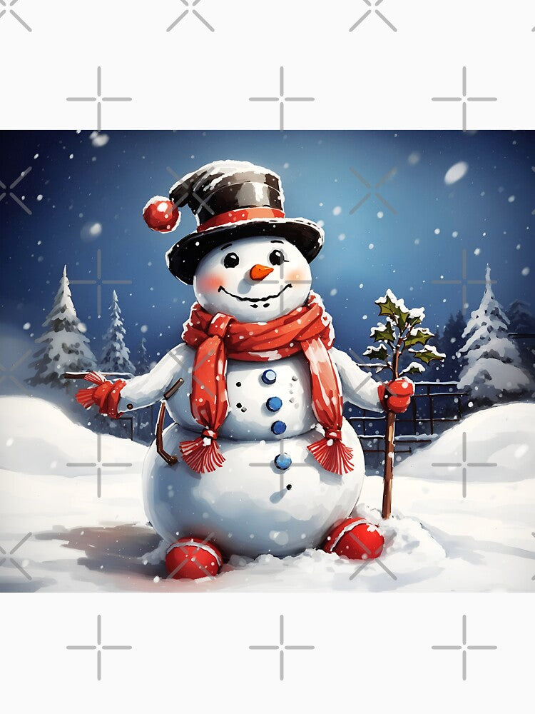 Snowman frosty whispers by canvasriddle