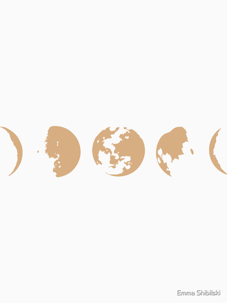 Horizontal Moon Phases by Emma Shibilski