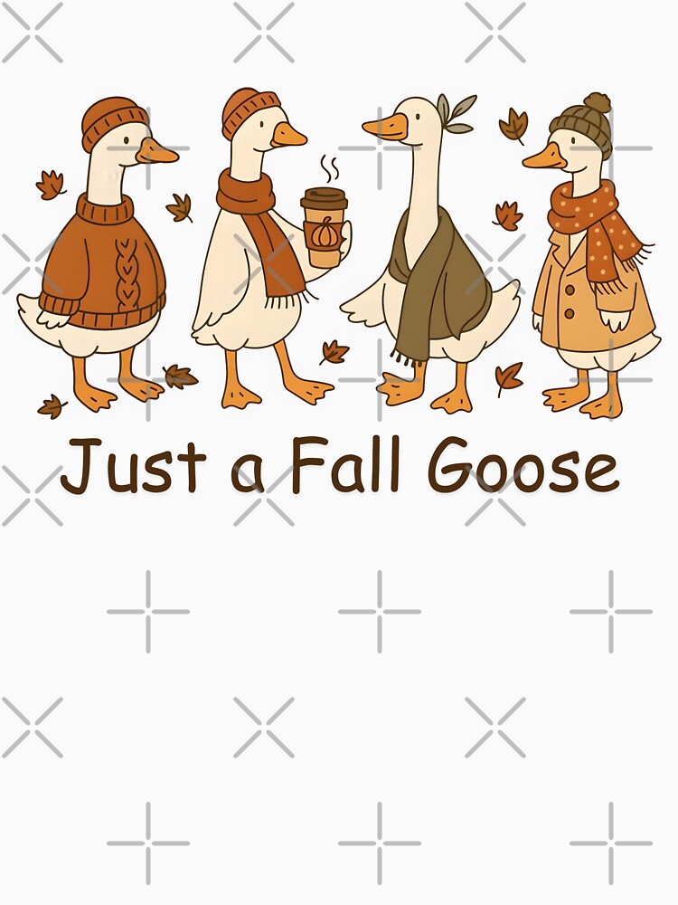 Cozy Autumn Geese Cute Fall Goose Aesthetic Sweater Weather by Made for Grins Co