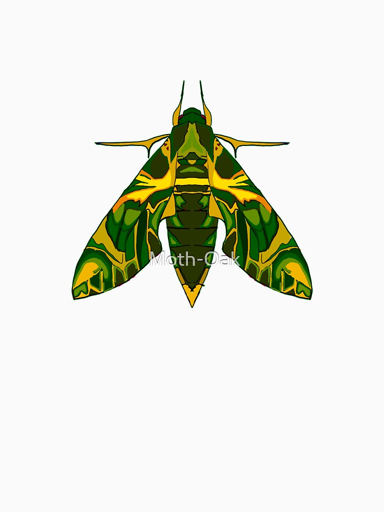 detailed oleander Moth art nouveau by Moth-Oak