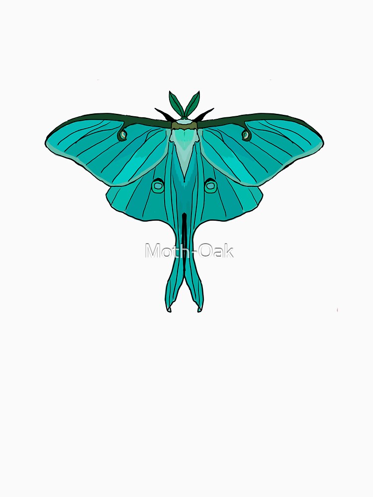 Blue Luna Moth by Moth-Oak