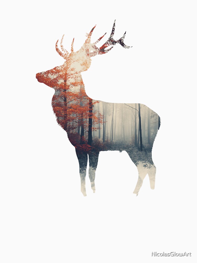 Fall Season Deer by NicolasGlowArt