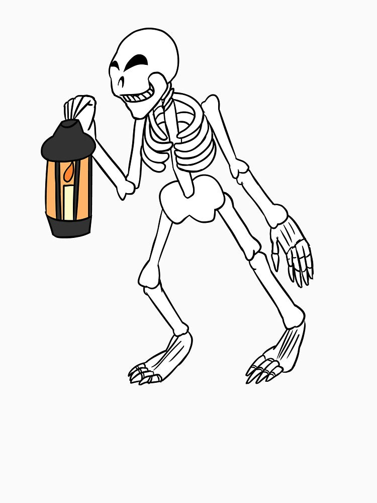 Hallowen Skeleton Holding Lantern by Quistlor
