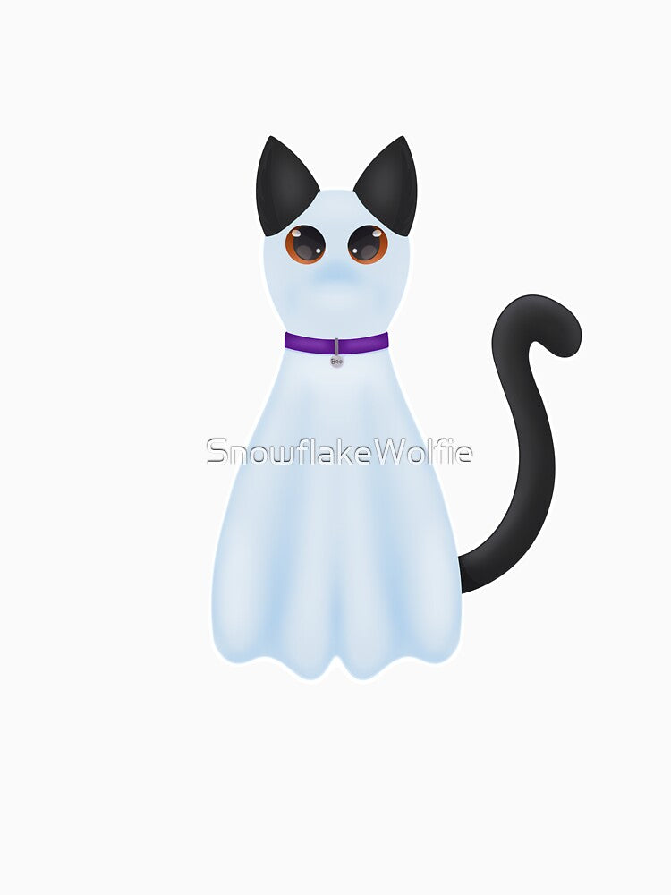 Boo Halloween Ghost Cat by SnowflakeWolfie