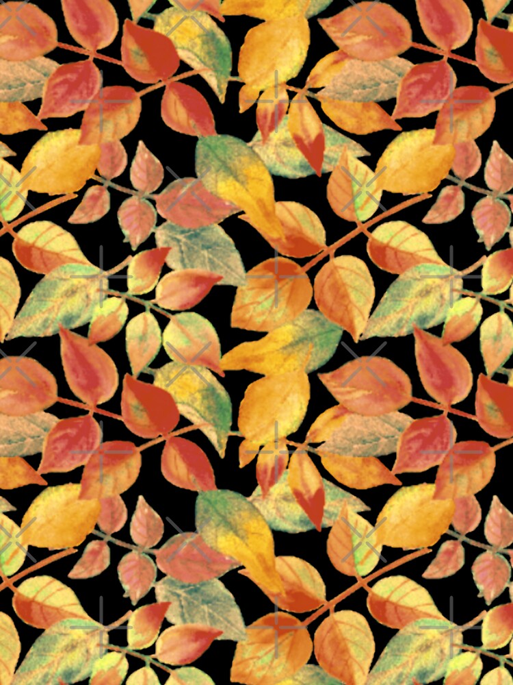 Autumn leaves bright colors pattern by cutecrazytshirt