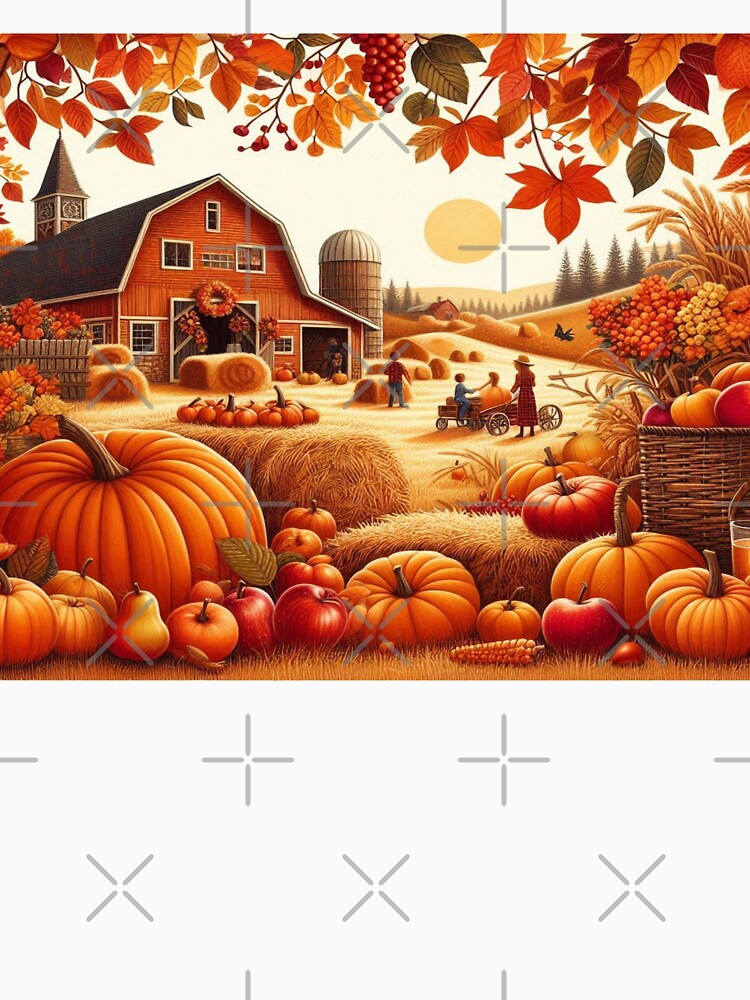 pumpkins and hay bales by Dominika Farkašová