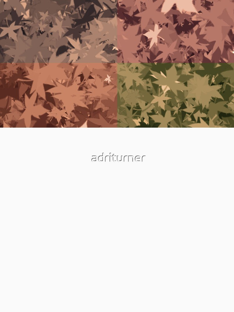 Fall Autumn Leaves 4 Color Design Pattern by adriturner