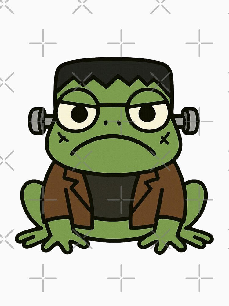 Frankenstein Frog – Funny Monster Halloween Design by Confuzz1ed