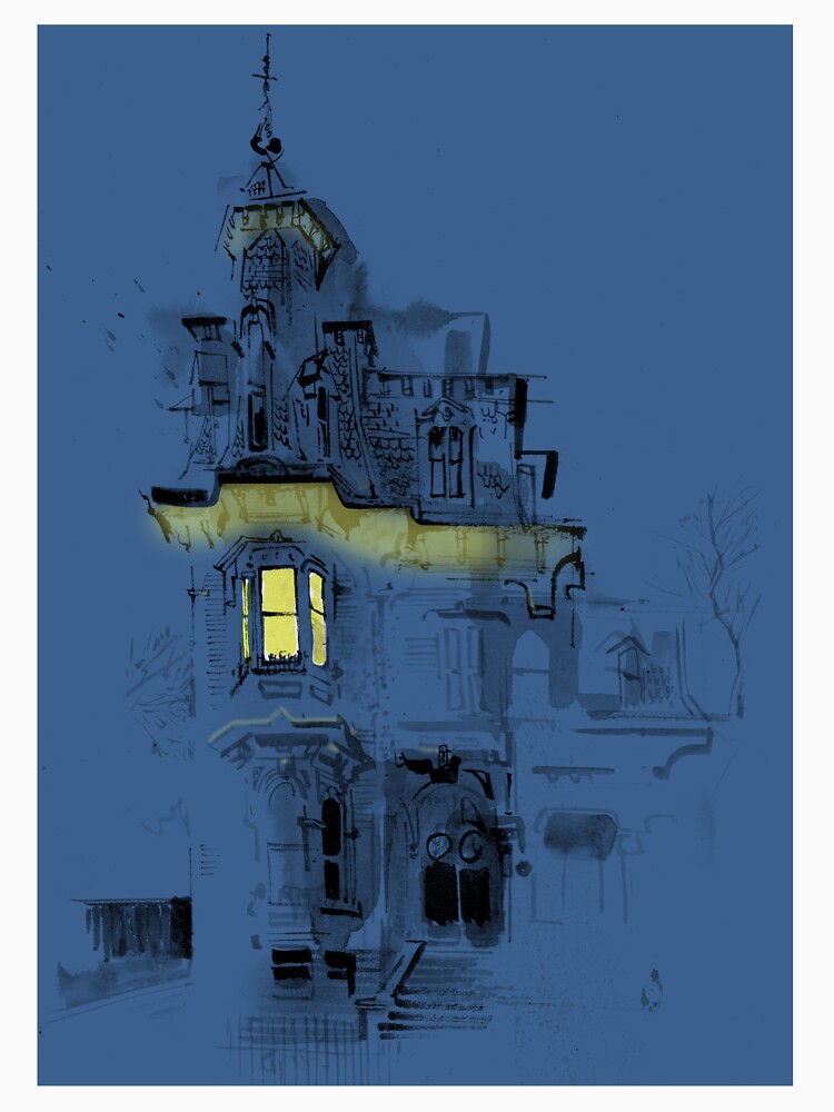 A scary haunted house by Gary Wing