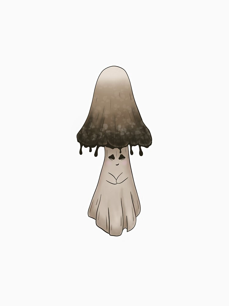 Inky Cap Mushroom Ghost! by adtrheather