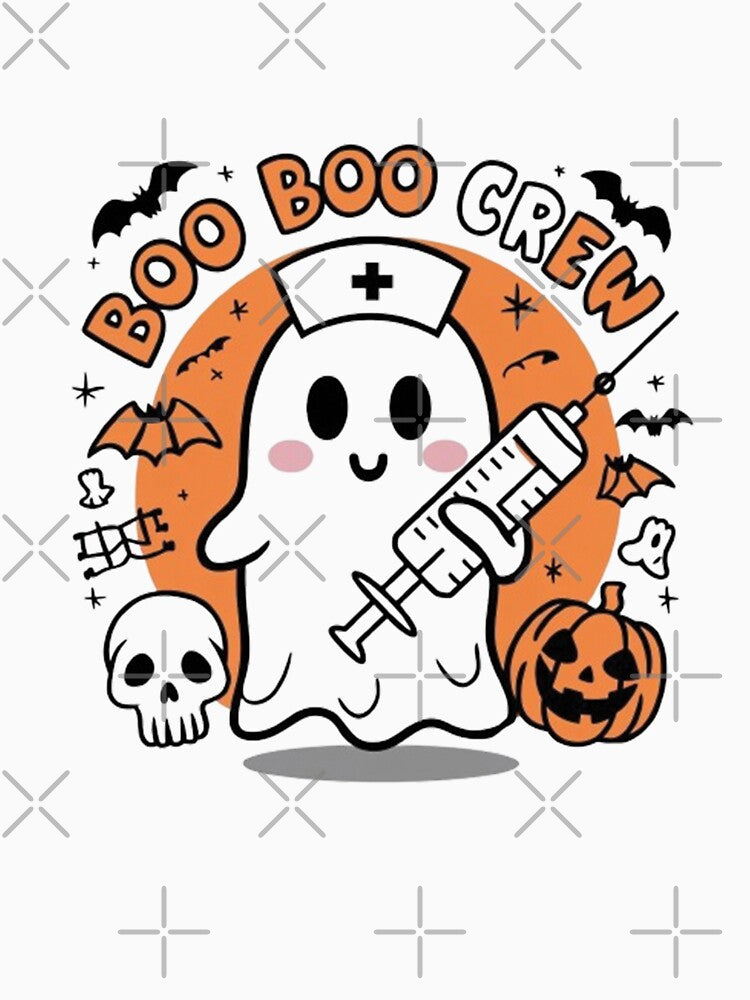 Halloween Nurse Shirt, Ghost Nurse T-Shirt, Funny Halloween T Shirt, Nurse Halloween T-Shirt, Nurse Gift for Nursing Student, Boo Boo Crew T Shirt by cookigraphic