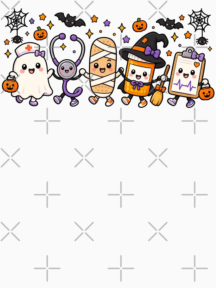 Halloween Nurse Doodle Supplies Ghost Spooky Season Nurse by will freed18