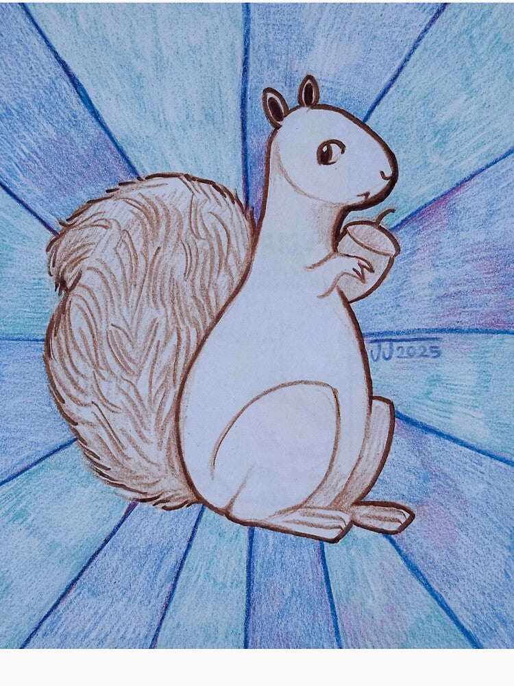 Squirrel Holding an Acorn by Poggers