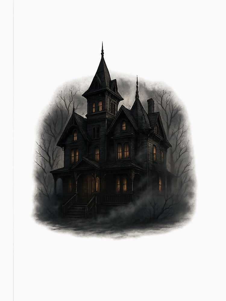 Haunted House – Spooky Gothic Mansion Halloween Design by DMSdesigns1