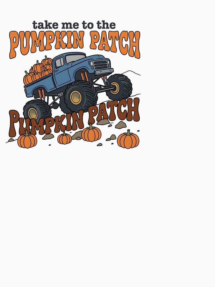Pumpkin Patch Monster Truck Fall Halloween Boys by KroghDs