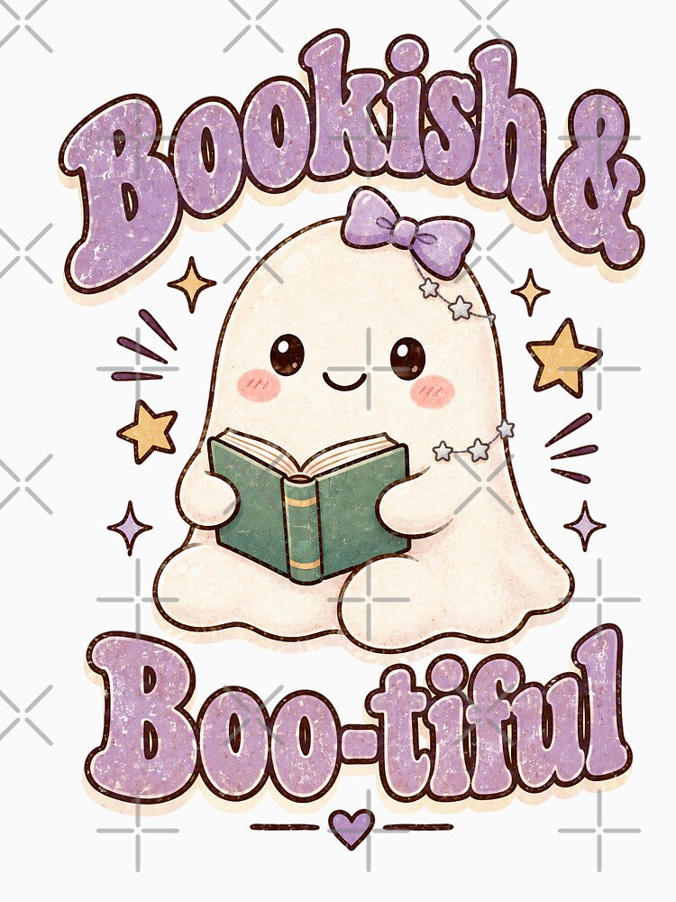 Bookish & Boo-tiful – Cute Ghost Reading Book by SweetLilith
