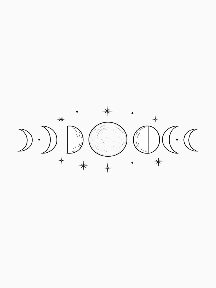 Amazing Moon Phases Design by Bubble Collective