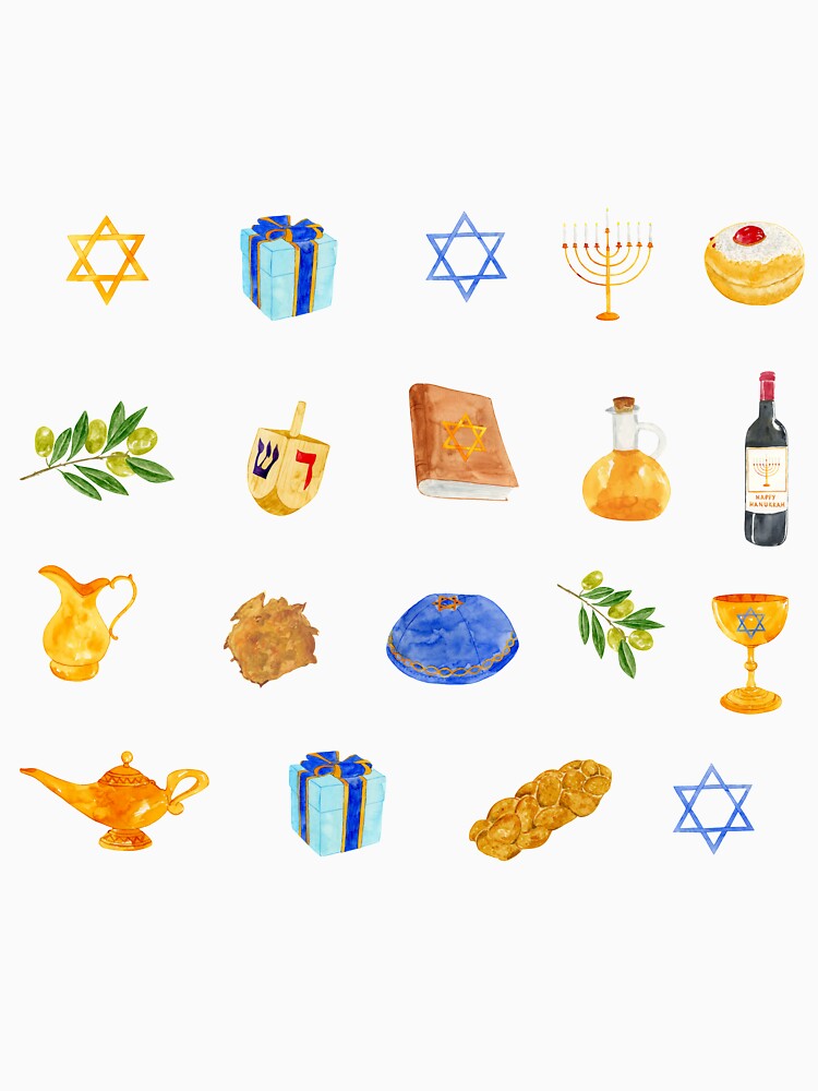 Hanukkah Sticker Pack by thekosherhub
