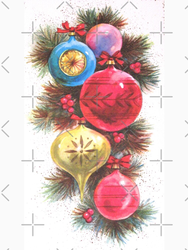 Retro Christmas Ornaments by collageDP