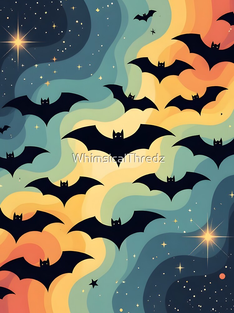 Bauhaus Bats Celestial Nebula by WhimsicalThredz