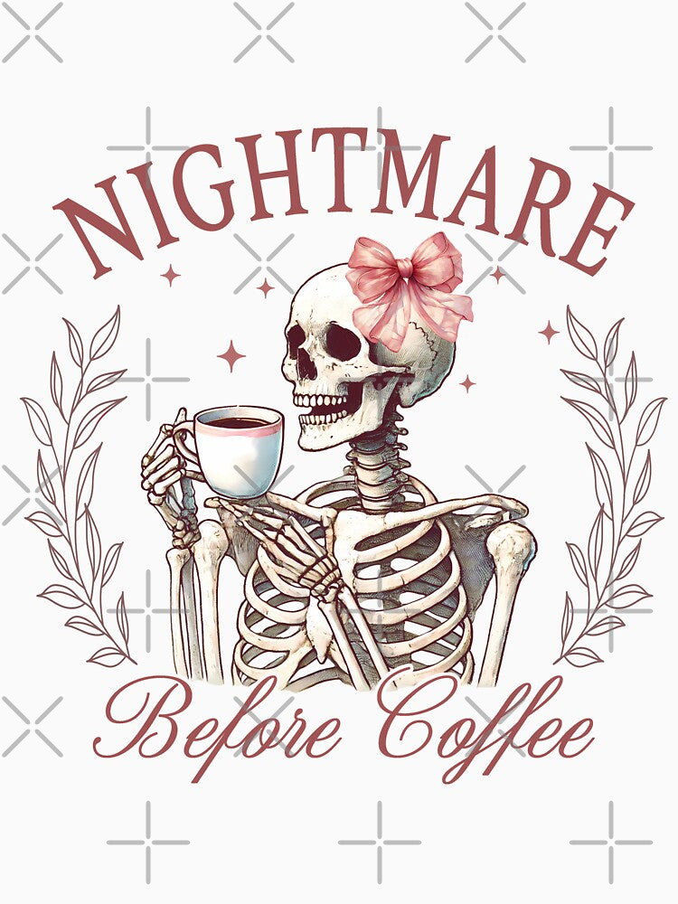 Nightmare Before Coffee - Vintage Halloween Art by Frame & Fold
