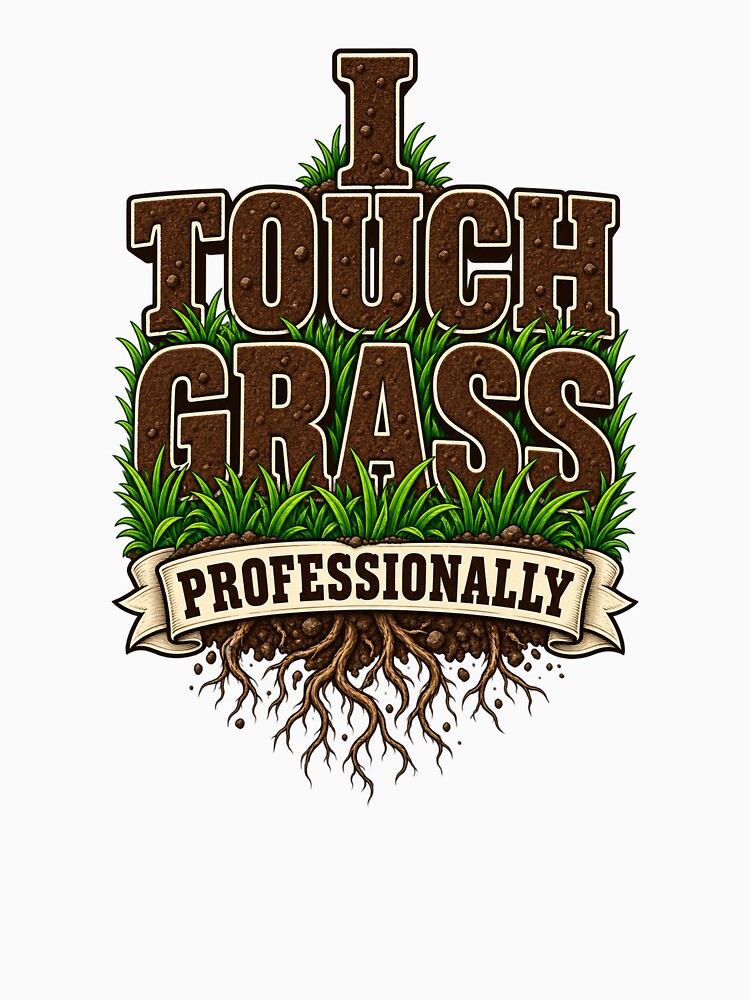 I Touch Grass Professionally Funny Hiker Meme Gift by ys96