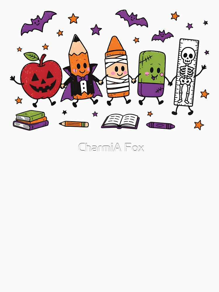 Halloween School Supplies by CharmiA Fox