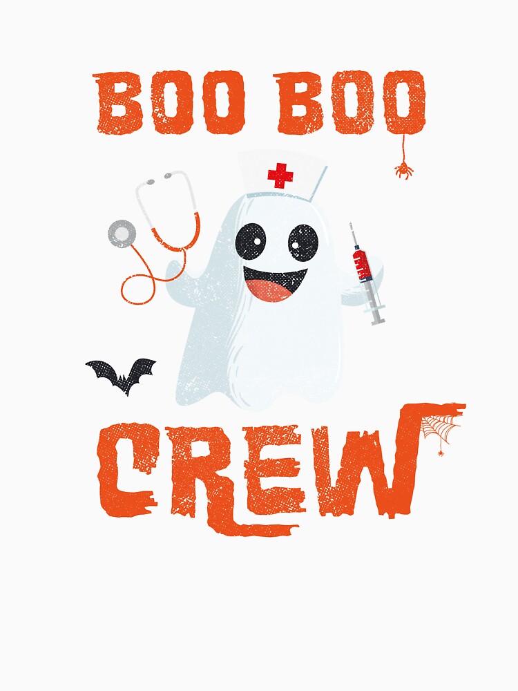 Boo Boo Crew, Nurse Ghost Funny Halloween by Space Fox