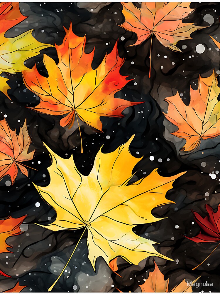 Autumn Colorful Leaves by Magnuna