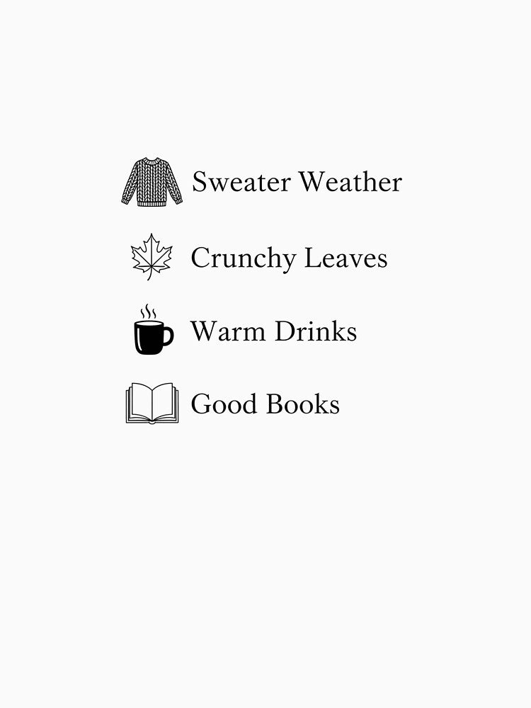 Autumn Aesthetic T-Shirt - Cozy Season & Book Lover Gift by Pingi-shop