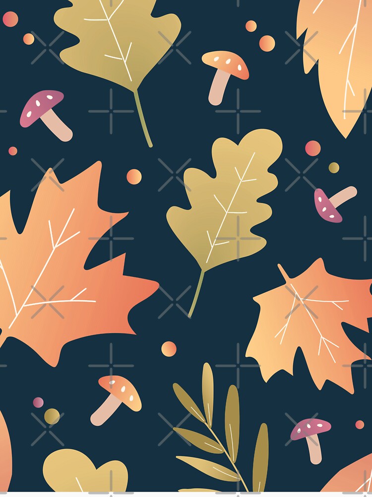 Cute Pattern Dry Leaves v2 by cute--world