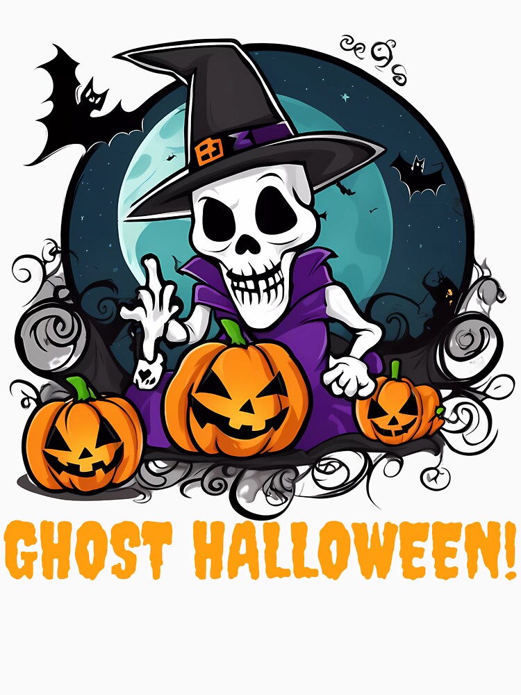 Halloween Pumpkin Ghost by muitee