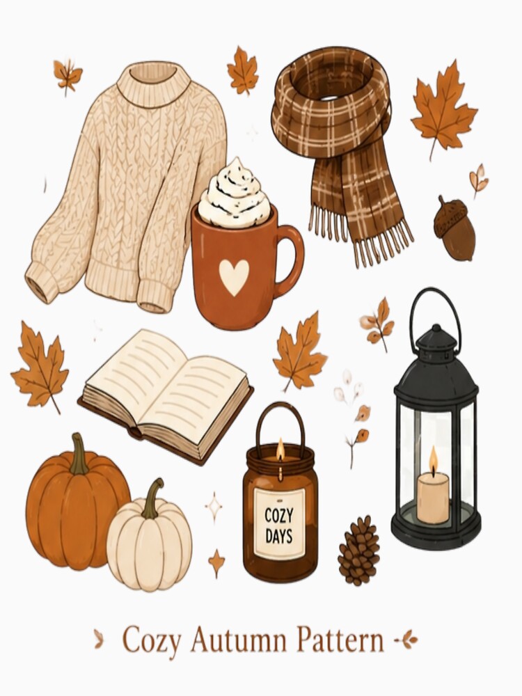 Cozy autumn vibes pattern by urbanshop7