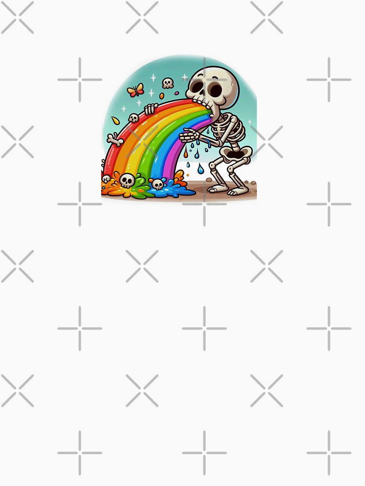 funny skeleton with rainbow by JK-motivation