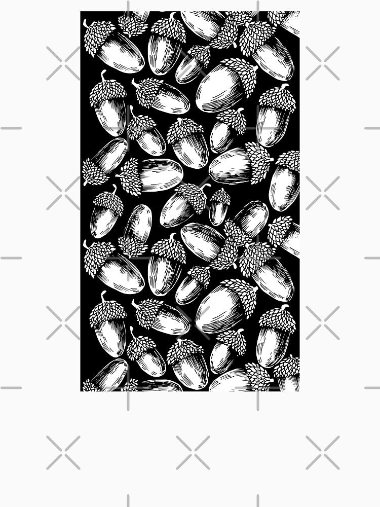 Acorn pattern by Ink & Silence by Loraaart