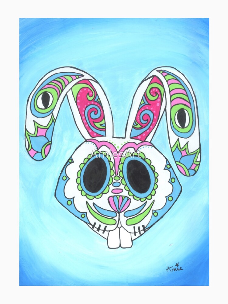 Skull Candy Easter Bunny Sugar Skull by ArniesArt