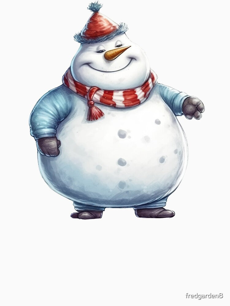 Chubby Snowman During Christmas.   Number  2 by fredgarden8