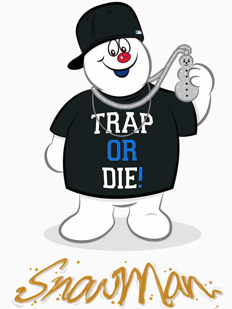 Funny Christmas Snowman Cool Logo by Shop-Art-bigfo